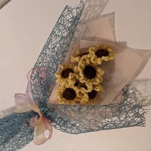 Crochet Sunflower Bouquet